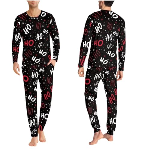 Dreaweet Christmas Pajamas for Family of 3,Funny Family Christmas Pjs Matching Sets 2023 Holiday Pajamas Soft Sleepwear3