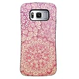 Galaxy S8 Case, ZUSLAB Pattern Design, Shockproof Armor Bumper, Heavy Duty Protective Cover For Samsung Galaxy S8 (Pink Mandala)