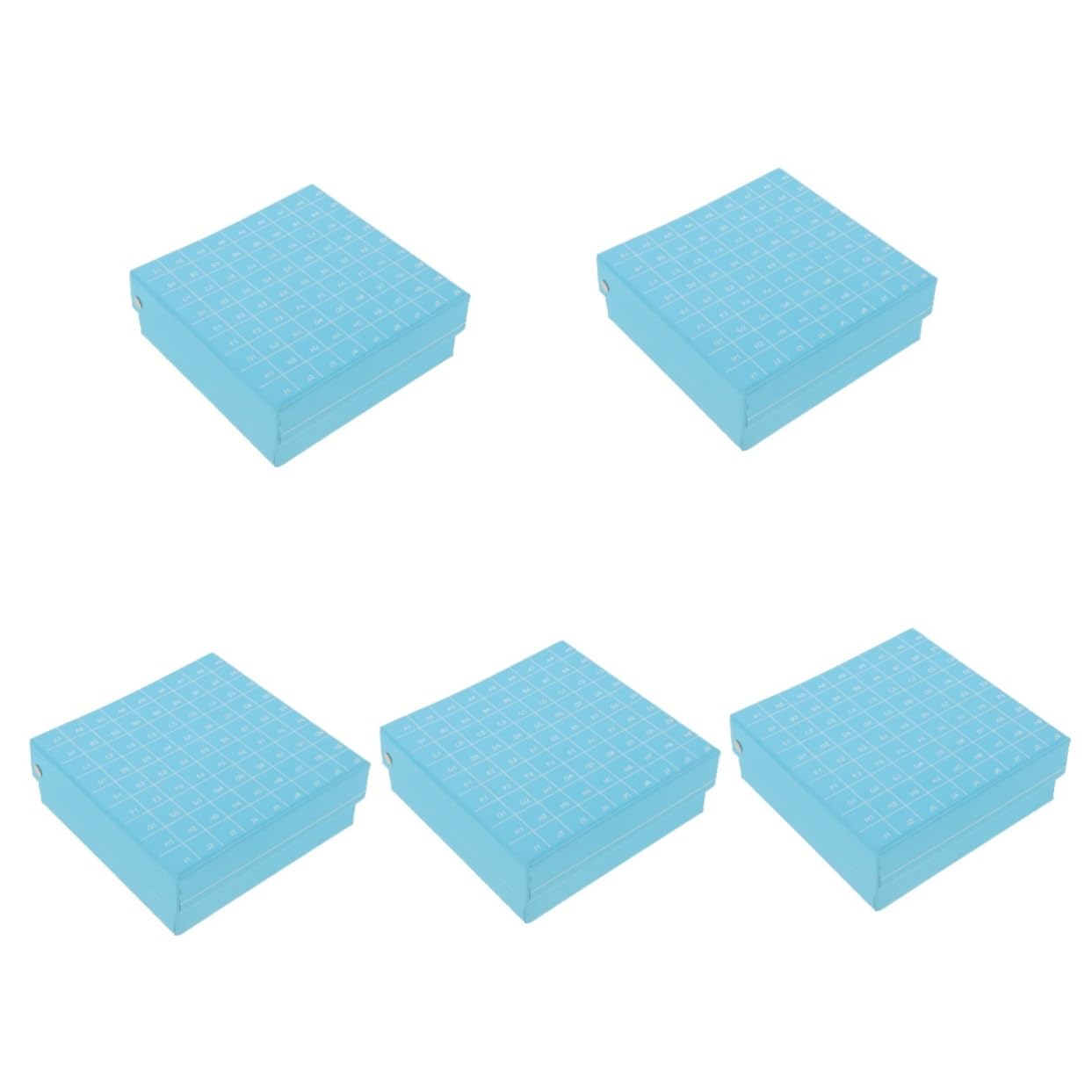 Gatuida 5pezzi Box Per La Conservazione Di Provette Microcentrifuga Congelatore Contenitore Multi Coperchio Scomparti Per Organizzazione Efficiente Dei Campioni Design Pratico Per