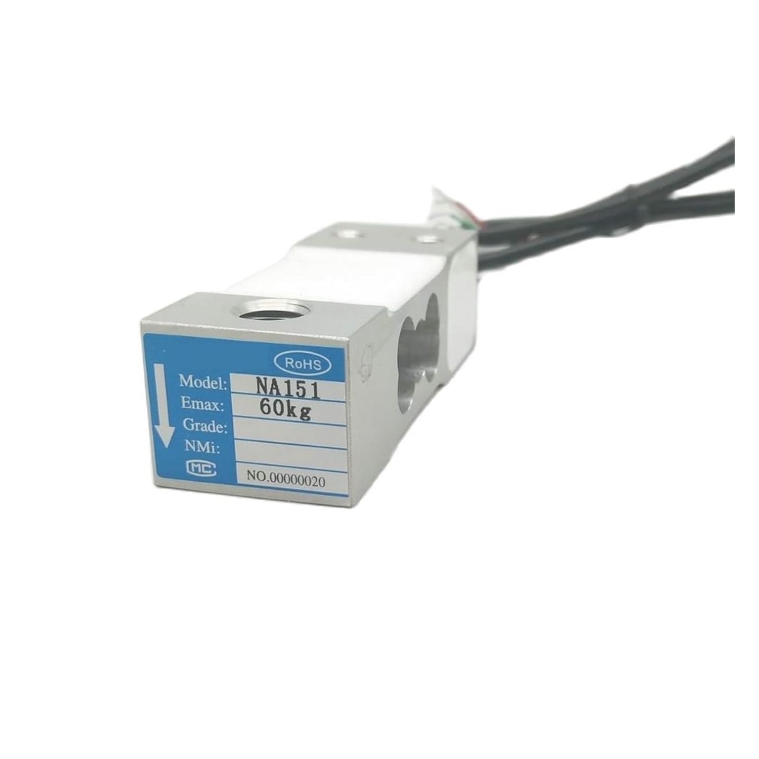 NA151 20KG to 200KG Capacity Load Cell Aluminum Alloy Weighing Sensor DIY Electronic Scale Accessories for DIY Electronic(60kg)