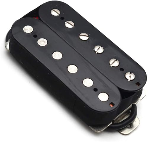 Miniatura 2 de SAPHUE Alnico 5 Humbucker Pickup - Juego de pastillas para guitarra eléctrica de doble bobina con cuello y puente con precableado y tornillos,