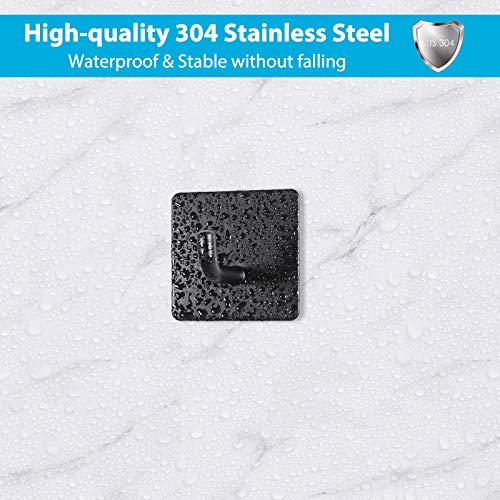 Homeasy Zelfklevende handdoekhaken, 5 stuks, zelfklevende handdoekhouder, kleefhaken, roestvrij staal, wandhaken, zonder… - Image 4