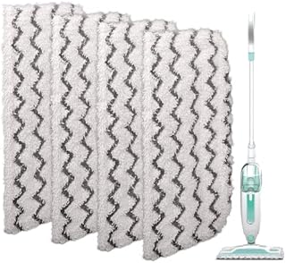 Zeltauto Steam Mop Pads for Shark S1000UK S1000 S1000A S1000C S1000WM S1001C, Washable Dirt Grip Absorbing Refill Pads (4Pack-Basic)