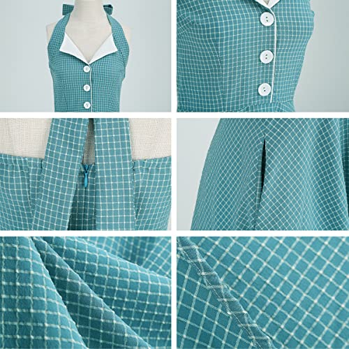 Image of Women Vintage Spaghetti Strap Cami 1950s Polka Dot Rockabilly Swing Dress Casual Boho Floral Print Cocktail Tea Party Dress