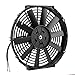 Ventilador de Refrigeración de Radiador Eléctrico, Ventilador de Radiador de Coche de Tracción/empuje de 12 Pulgadas Refrigeración de la Bahía del Motor con Kit de Montaje Piezas Modificadas Automátic
