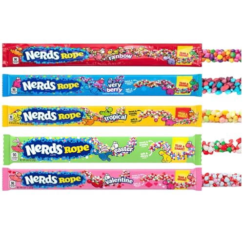 Dulces Nerds Rope Variedad Pack 10 Sabores Frutales miniatura 1