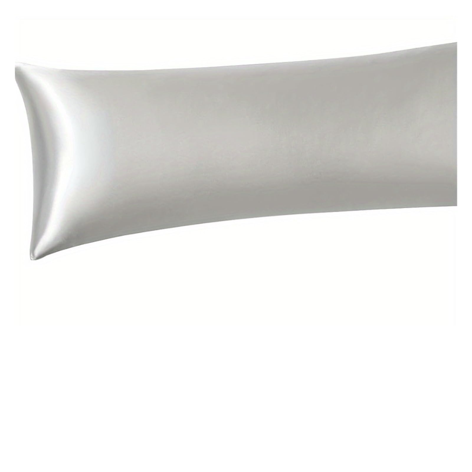 Silk Pillowcase Satin Pillowcase Standard Size Smooth And Cooling Satin Silk Pillow Cases For Hair And Skin(SILVER)
