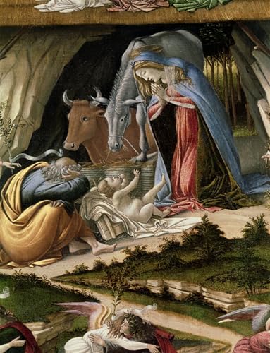 Toile Nativité Mystique Botticelli pour décoration salon moderne et élégant