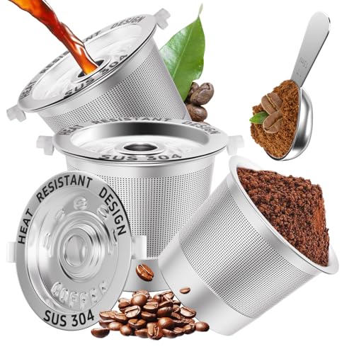3 Pack Reusable K Cups Coffee Pods for Keurig 1.0:...