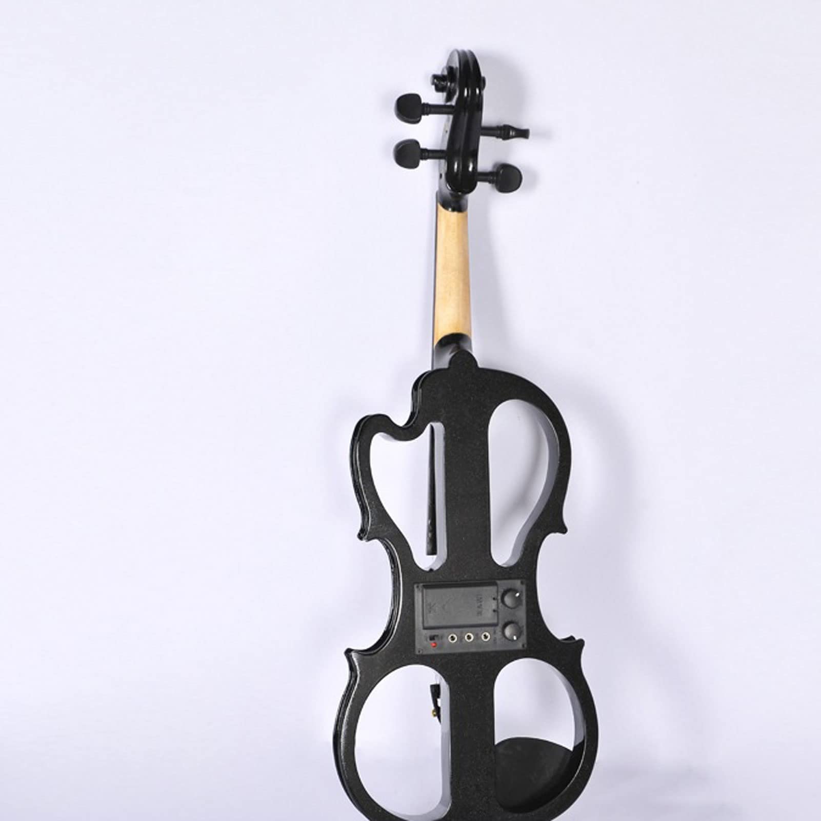 DARZYS Electric Violin, Electric Solid Wood Violin, Beginner Set with Box Headphone Bow Remote Control, 4/4