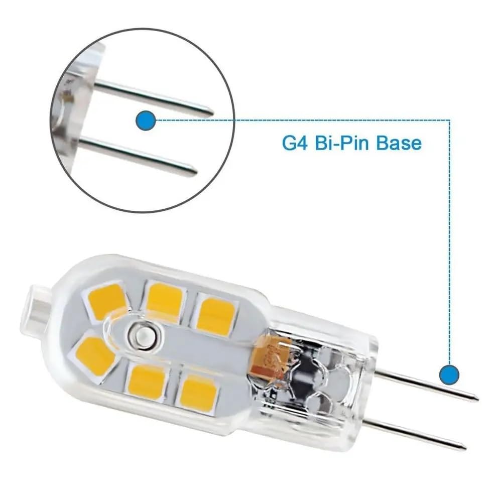 YSJX Lighting, Confezione da 40 luci LED Bi-pin G4 AC220-240V 3W 300-360lm SMD2835 Lampade decorative a LED Lampadine per la casa(Milky cold white)