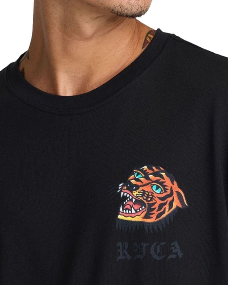 RVCA Men's Kaleb Tiger Short Sleeve