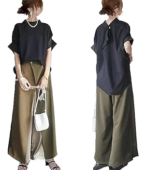Amazon.co.jp: レディース シャツ ワイドパンツ セットアップ 2 Amazon.co.jp: レディース シャツ ワイドパンツ セットアップ 2