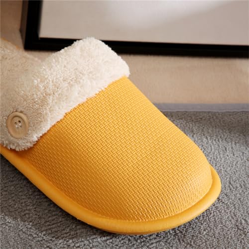 Slippers for Men Women - EVA Soft Sole, Anti-Slip, Detachable, Washable, Plush Comfy House/Home Shoes, Winter3
