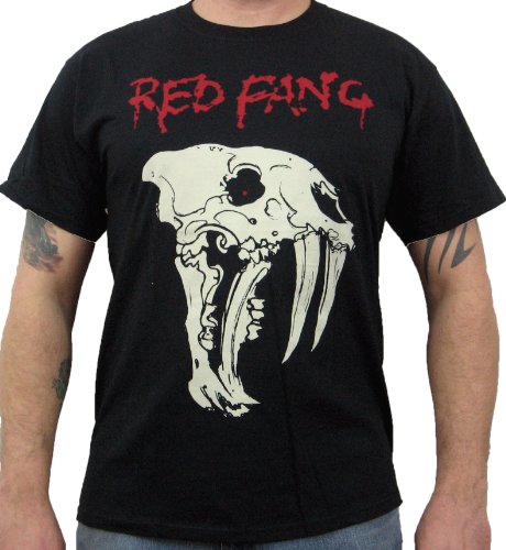 Hardcore Apparel Men's Red Fang â€œFangâ€ T-Shirt Black-X-Large