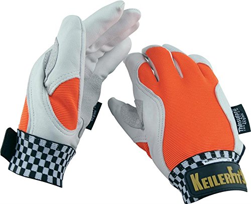 Handschuhe keiler fit winter, orange/weiß größe 9 Fashion
