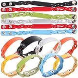 SEWACC 14pcs Plain PU Leather Bracelets Blank Leather Snap Bracelets Braid Engraving Bracelet for Crafts Blank PU Leather Cuff Bracelet DIY Craft Wristbands 7 Colors