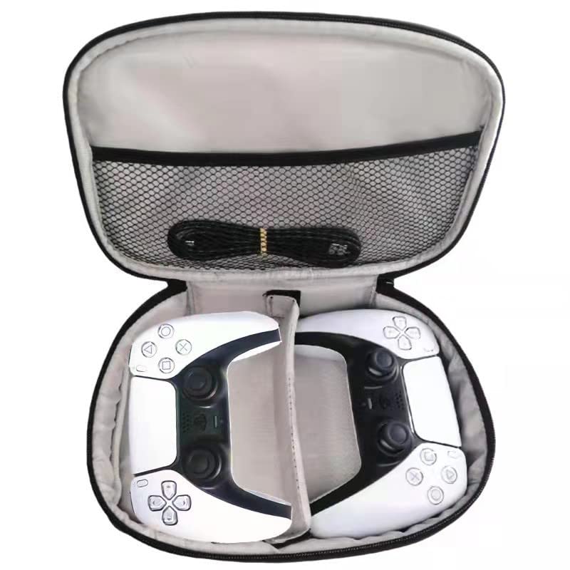 Housse de voyage pour manette de console Sac de rangement protecteur, double pochette pour manette...