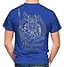 Asgard University Männer und Herren T-Shirt | Odin Wikinger Walhalla Geschenk | M1 FB (Blau, XL)