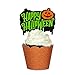 xo, Fetti Halloween Decorations Cupcake Toppers + Wrappers - set of 24 | Happy Halloween, Skeletons, Ghosts, Pumpkins + More