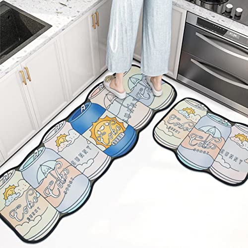Image of HomeCloud Rubber 6mm Fruit Printed Thick Anti Slip, Washable, Big Size, Printed, Designer Folding Kitchen Mat for Floor Home Bedroom -, Standard Size (40 x 120 cm 40 x 60 cm)