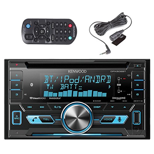Kenwood DPX502BT Double Din CD Receiver with SiriusXM SXV300v1 Satellite Radio and MD818FE/A