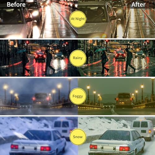 Image of Face Shadow Night Driving Glasses to Fit Over Glasses Unisex | Anti Glare HD Night Vision Glasses Polarized for Men Women