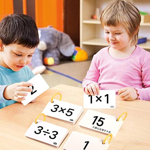 Cartões Flash de Adição e Subtração, Flashcards multifuncionais para matemática, Variedade 90 cartõe