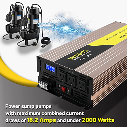 Miumoon 2000W Primary Sump Pump Backup System thumb #2