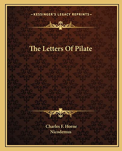The Letters Of Pilate