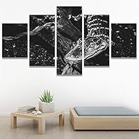 SIGNWIN 5 Panel Canvas Wall Art Coiling Around for Home Decorations Ready to Hang - 60