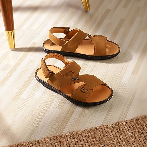 Image of Red Chief Genuine Leather Formal Slip-On Sandal for Men| RC3789
