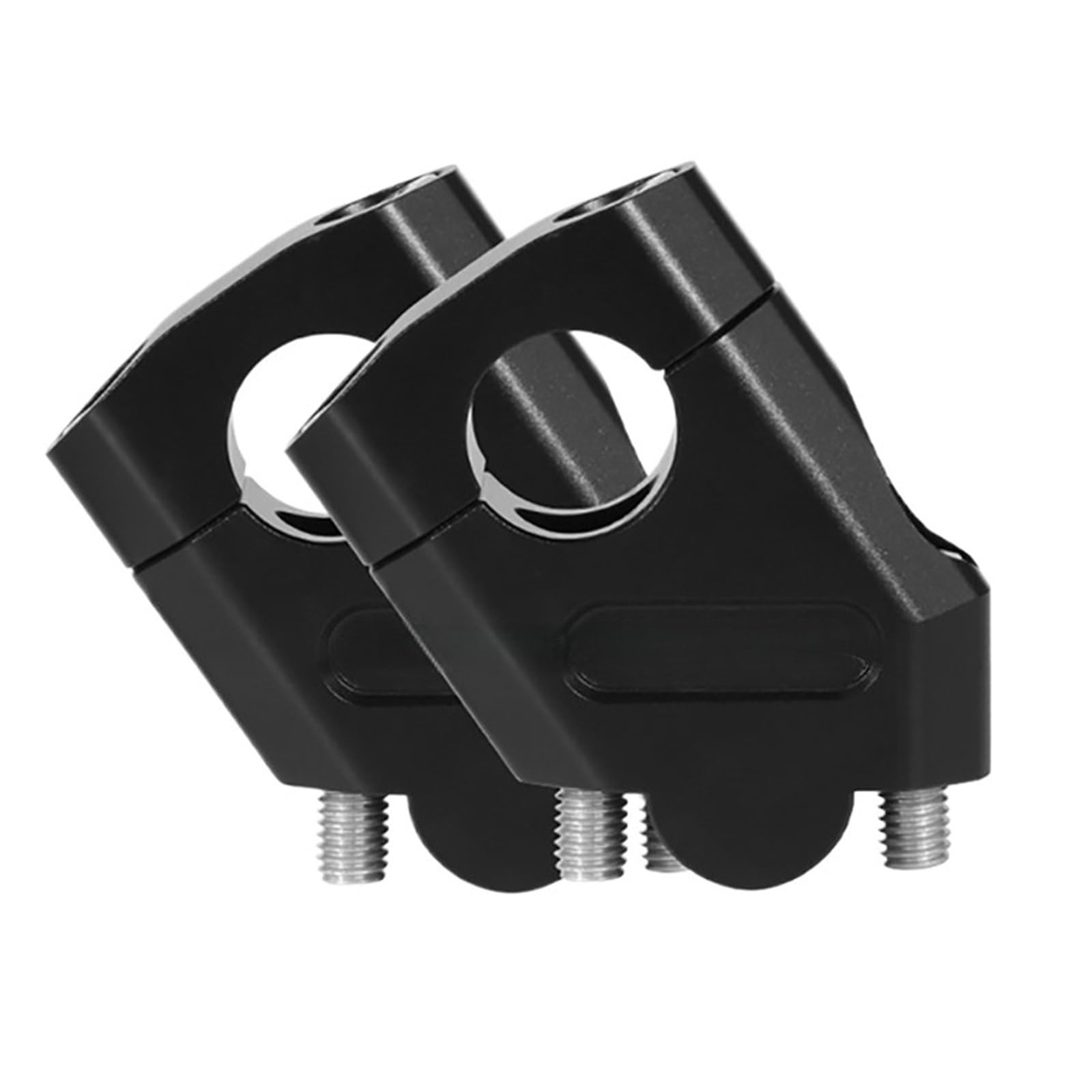 EHYSYN Motorcycle 22mm 28mm Handlebar Heightening Riser Bar Clamp Mount Fit For Honda NTV650 NTV 650(28mm Black)