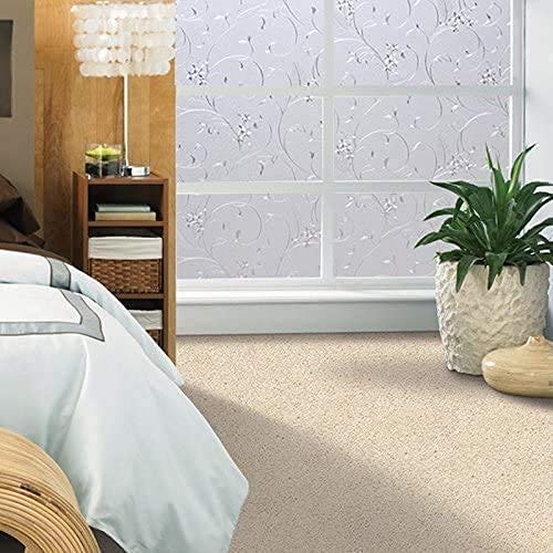Niviy Static Cling Non-Adhesive Window Film Frosted Glass Film Bathroom Door Glass Decoration Window Film Privacy Covering (41.2"x 157.4")