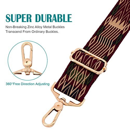Image of Strap Purse Crossbody Bag Strap Replacement Metal Swivel Hook Shoulder Strap Guitar Strap for Crossbody Bag /luggag
