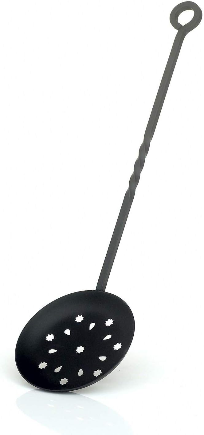 Victor Enamelled Chestnut Roaster and Toasting Fork Set, Steel, Black, 57x15.5x5 cm