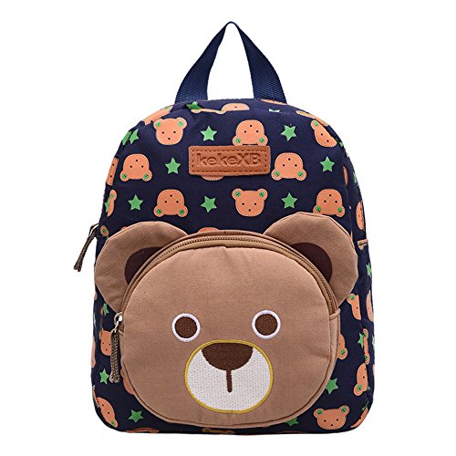 DafenQ Sac à Dos Enfant Doux Bébé Lapin Sac Scolaire école Nounou Kindergarten Enfant (Bleu Marine)