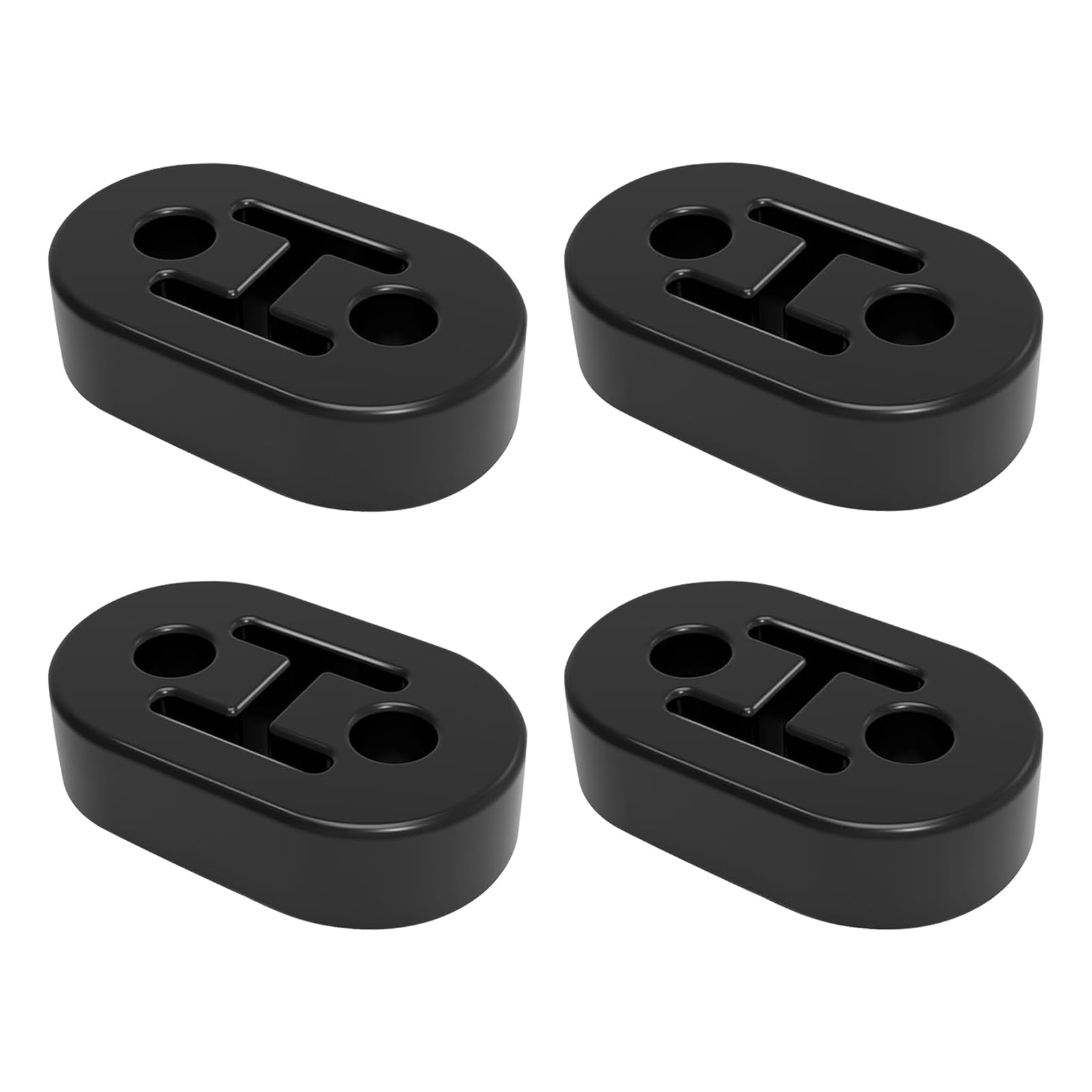 Exhaust Rubber Hanger, rubber muffler hangers. Rubber Insulator Bushing Mount, rubber exhaust mounts with 2 Holes 0.47 Inch, Universal Fit