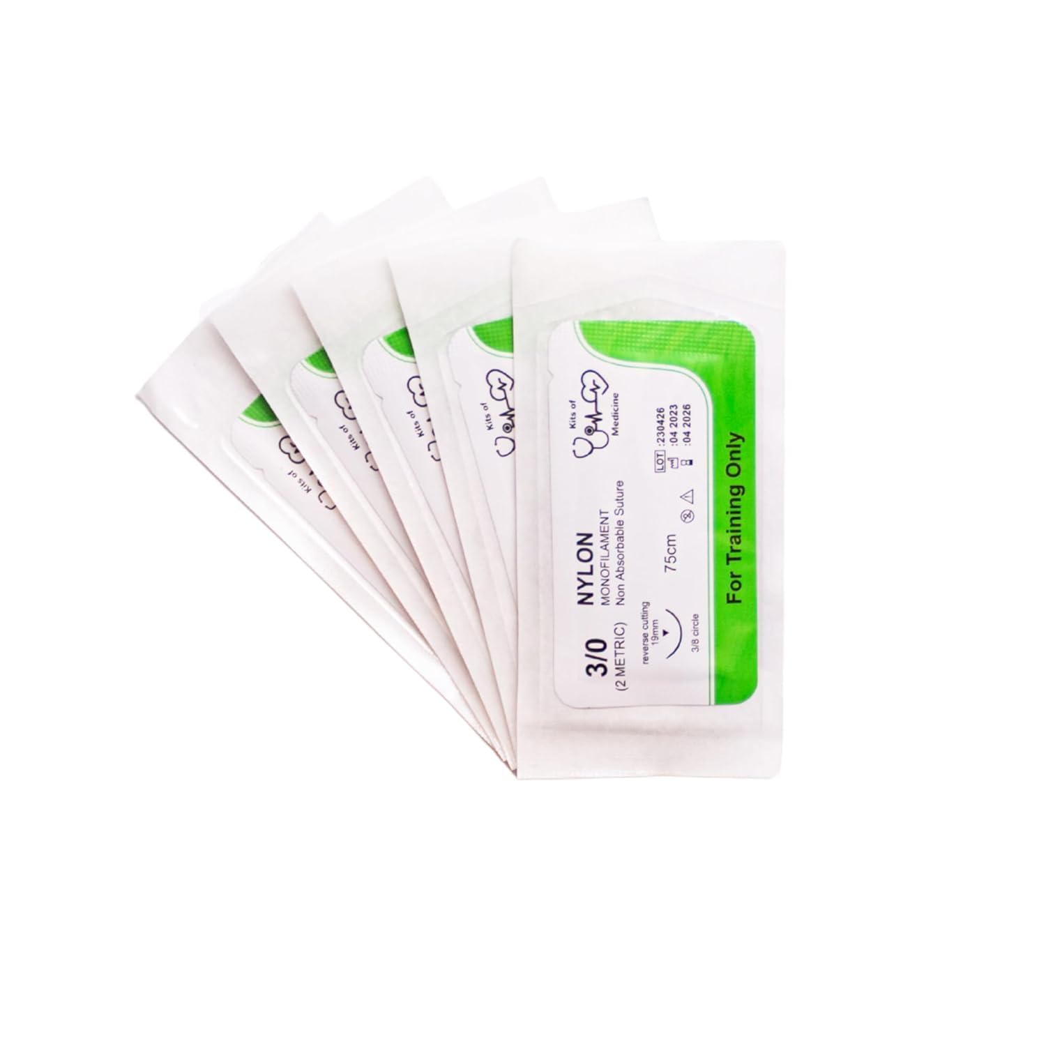 Suture Thread (12 Pack) | Best Suture Practice Thread | for Medical Students, Doctors, Dental, Nurses and Veterinarians | Nylon 3/0 Suture Thread | Suture Practice Kit Add-on