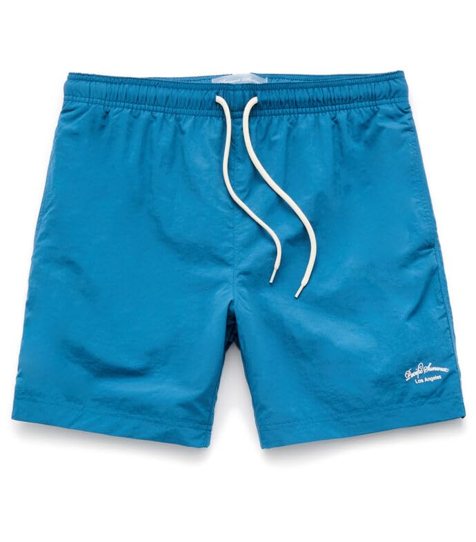 PacSun Men's Blue Collegiate 6.5'' Swim Trunks