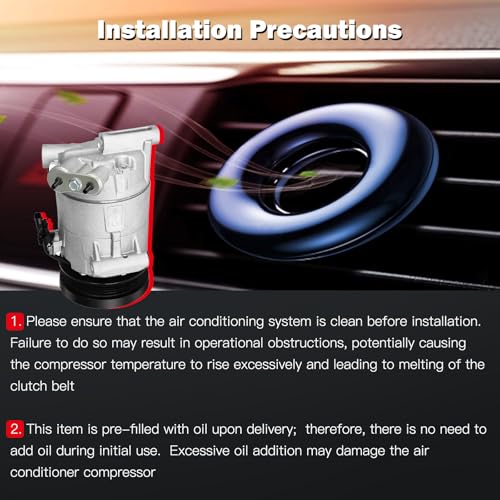 Image of Air Conditioning Compressor for GMC Canyon for Chevrolet Colorado 2.5L
