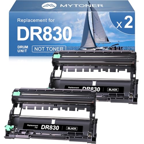 MYTONER Compatible Drum Replacement for Brother DR-830 DR830 Drum High Yield for DCP-L2640DW MFC-L2820DW HL-L2400D HL-L2460DW HL-L2405W HL-L2465DW HL-L2480DW MFC-L2820DW XL Printer, 2 Packs