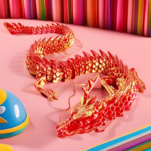 Dragón 3D Impreso Articulado como Figura Decorativa miniatura 2