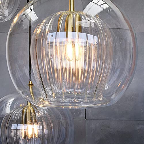 Luminaire de plafond anti-éblouissement double verre pour table de repas - 5