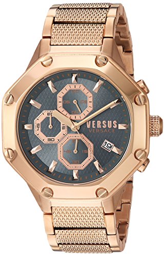 Versus By Versace Men S Kowloon Quartz Watch With Gold Plated