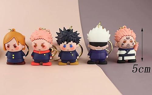 Miniatura 4 de SXTQFDC Anime Jujutsu Kaisen Llavero Sukuna Yuji Itadori Llavero Bolsa Adornos