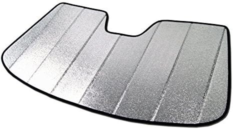 Front Car Windshield Sun Shade Compatible with 2003-2010 BMW X3 | Custom Fit Visor Accordion Fold Style Sun Protector | Silver & Grey 1-pc Set | SS-031