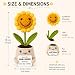Sportyzen Handmade Positive Sunflower Doll Crochet You’re My Sunshine – Positive Gift for Friends, Family, Coworkers, Mom, Grandma, Women – Flower Desk Decor for Christmas, Birthday, Appreciation