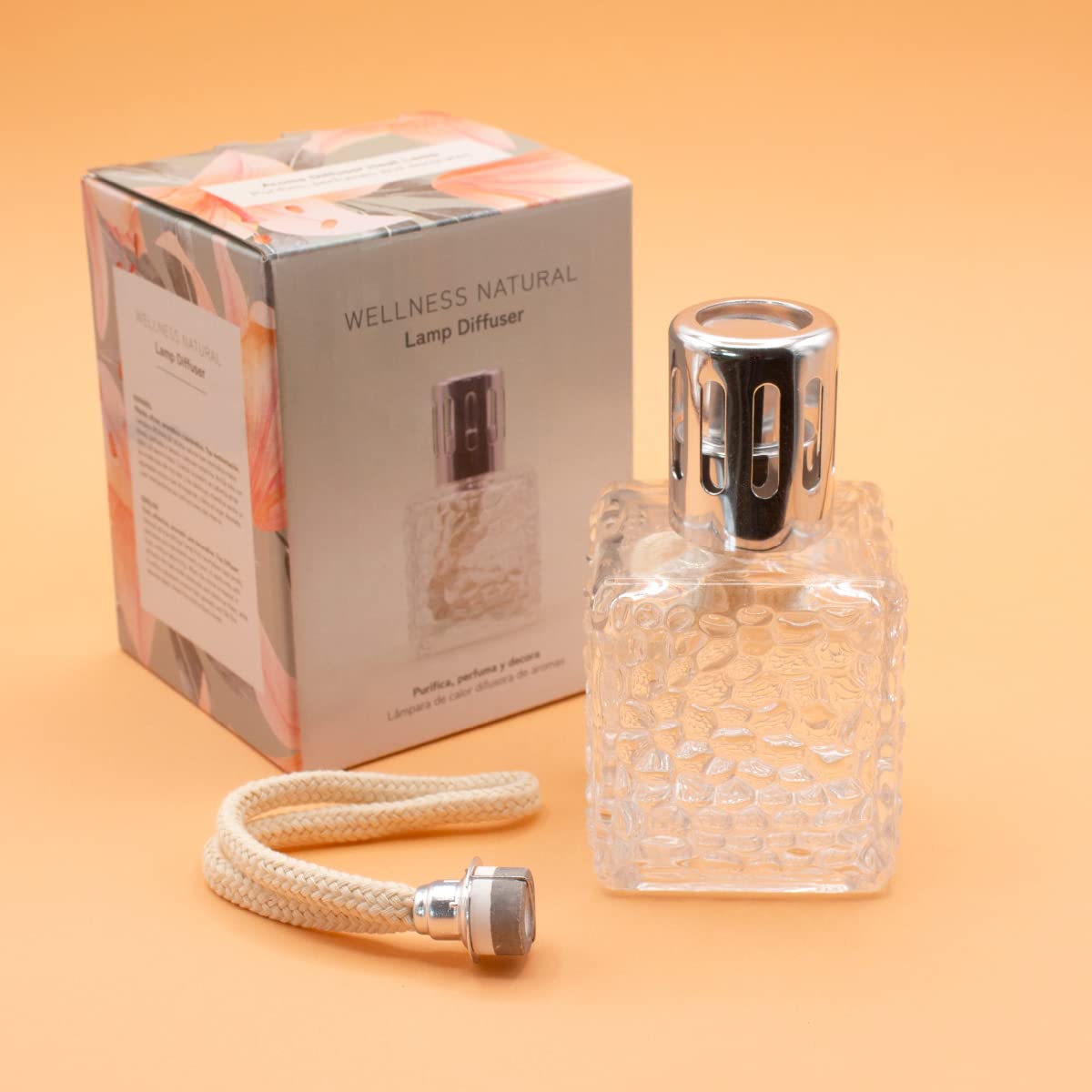 Lampara Catalitica Wellness 200ml. Perfuma y sanea el Ambiente. Elimina Malos olores e impurezas del Aire. Perfuma el Ambiente con fragancias duraderas.