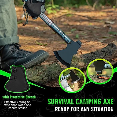 Zenhosit Survival Shovel With Camping Axe: Multifunctional Tactical Gear For Outdoor Adventure thumb #3
